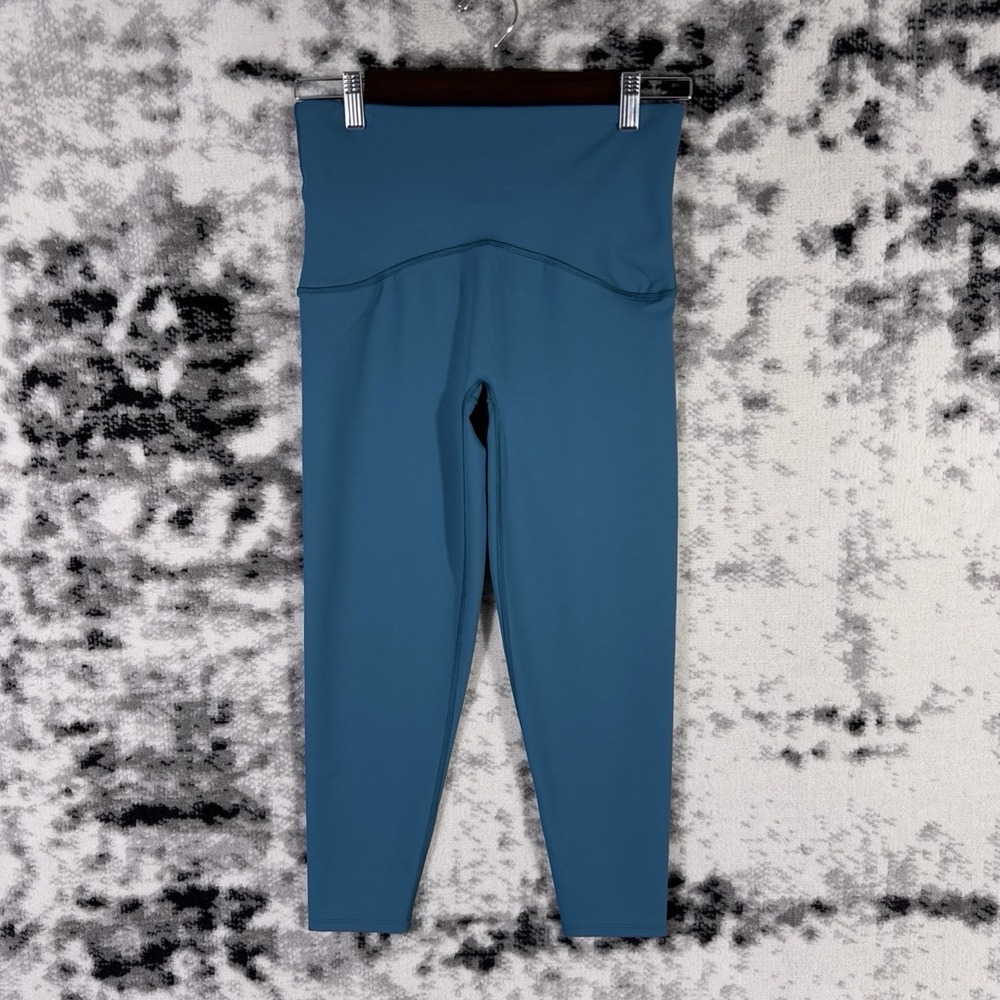 SPANX Deep Teal High-Rise Leggings